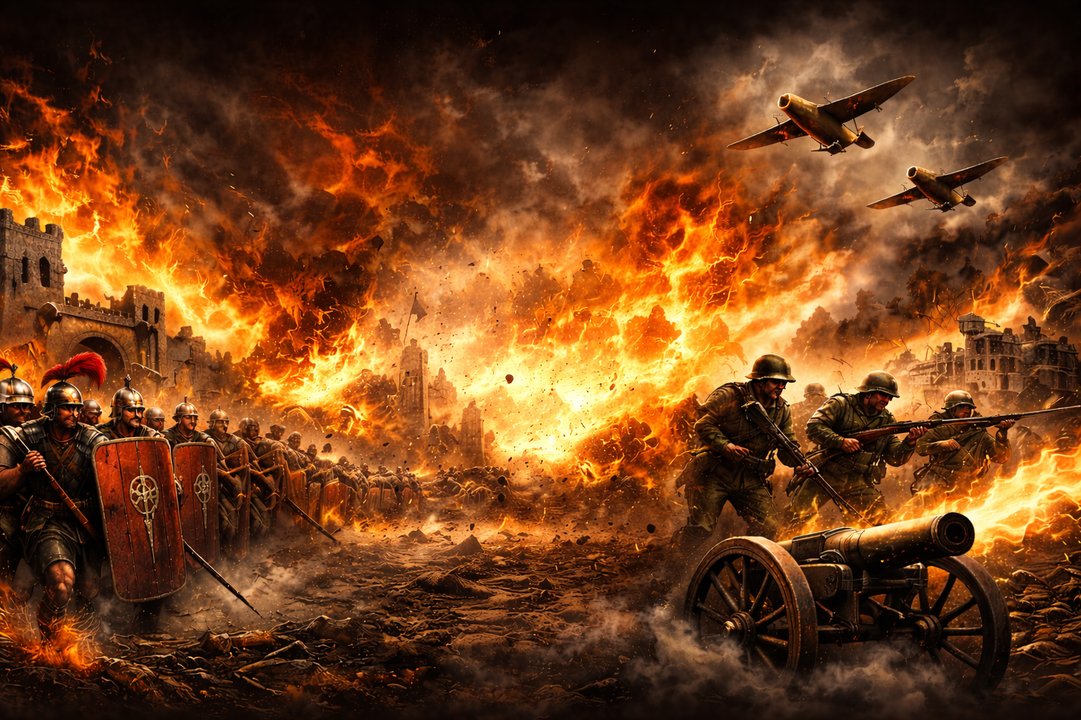 History in Flames Banner