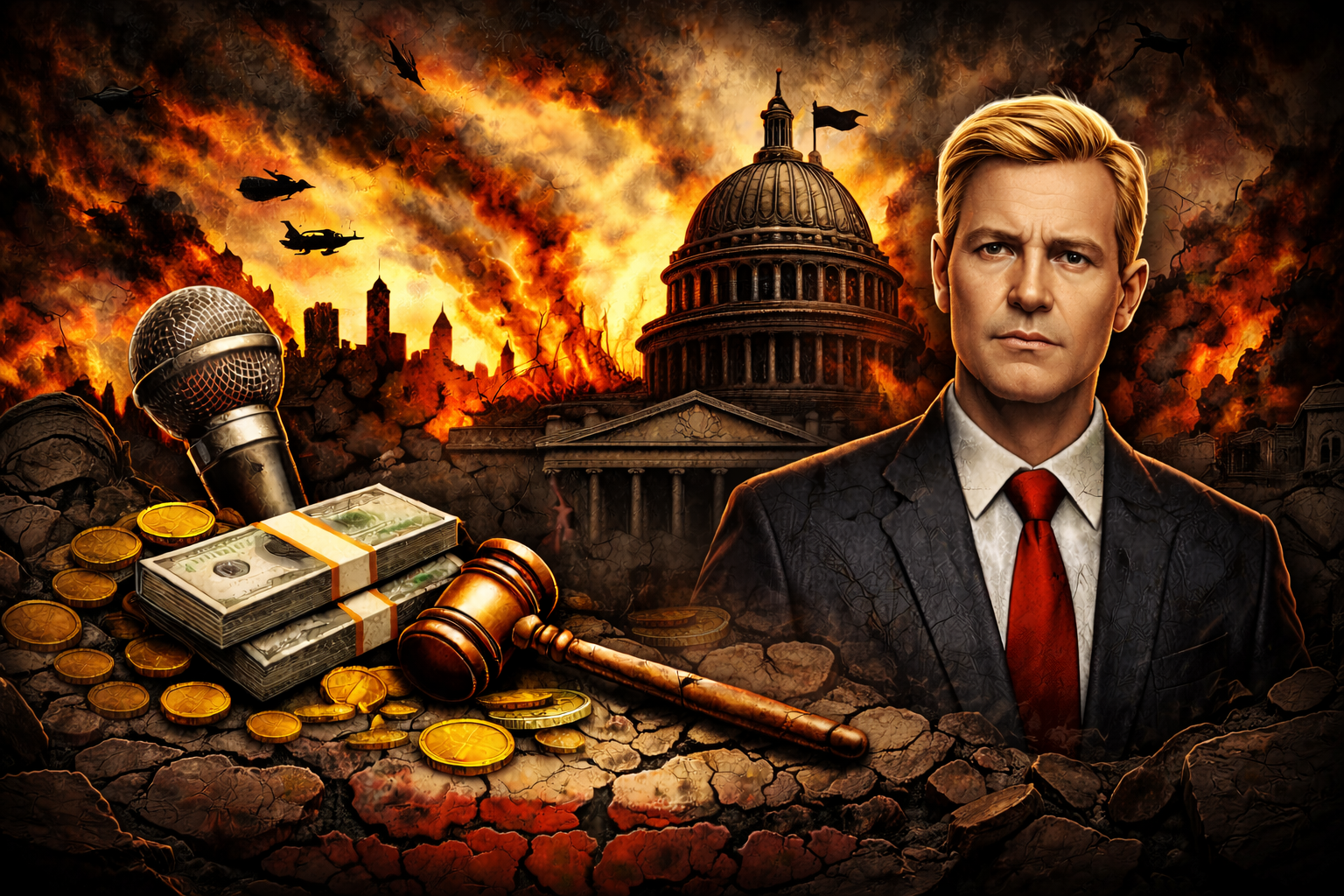 History in Flames Banner